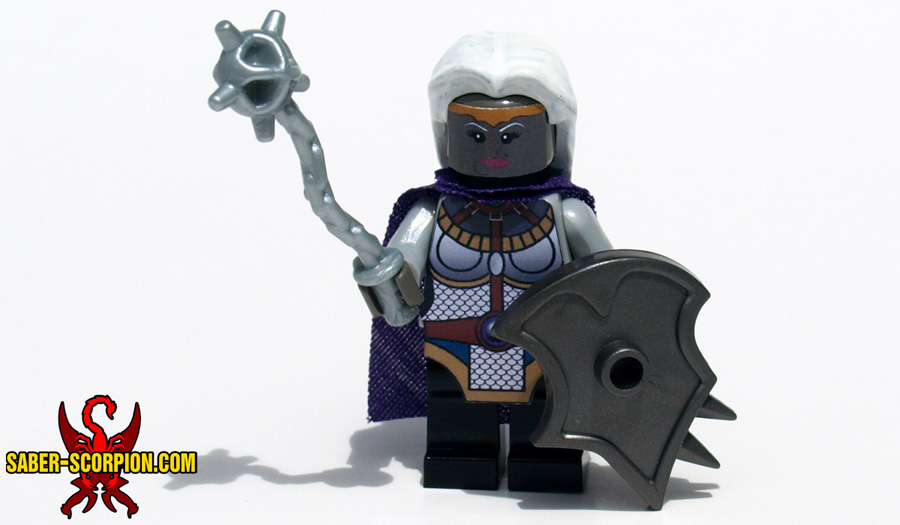 Custom LEGO Minifigure: Dark Elf Cleric