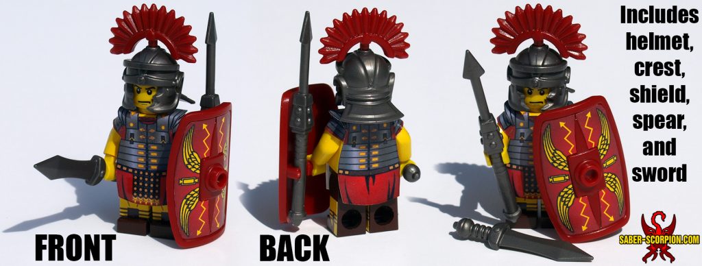 Custom LEGO Minifigure: Roman Legion Soldier