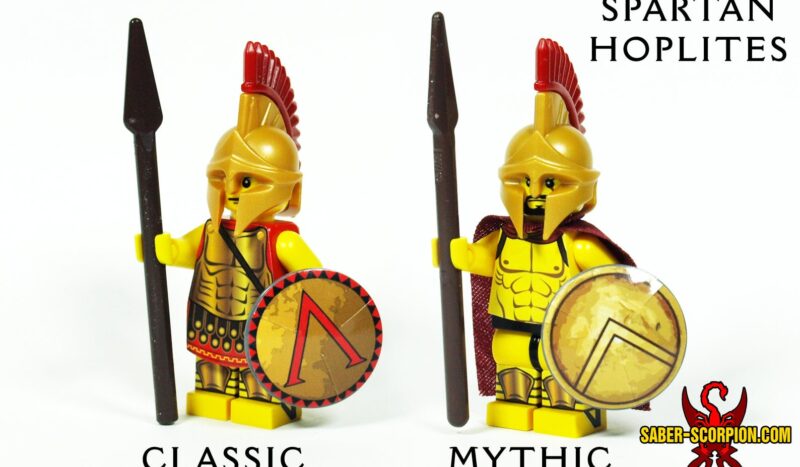 Custom LEGO Greek Spartan Hoplite Minifigure