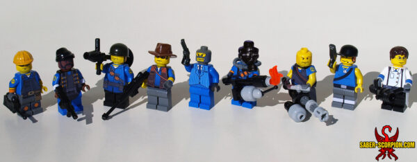 Custom LEGO Minifigure: Merc Team: Fortress Defense