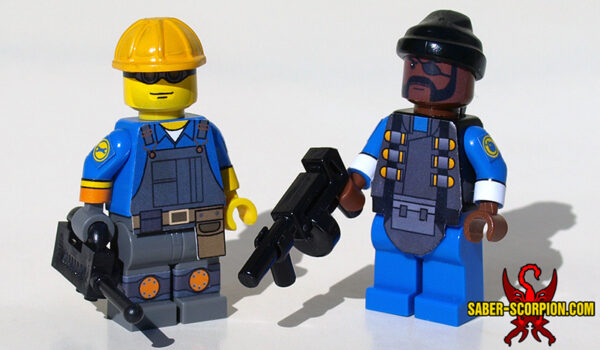 Custom LEGO Minifigures: Bomber and Technician