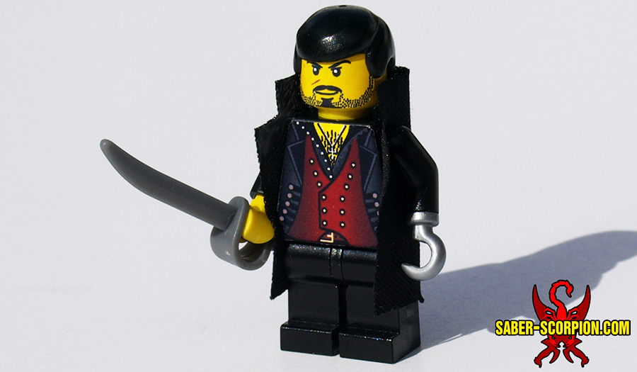 Minifig: Pirate Captain – Lair – LEGO Minifigs, & Weapons