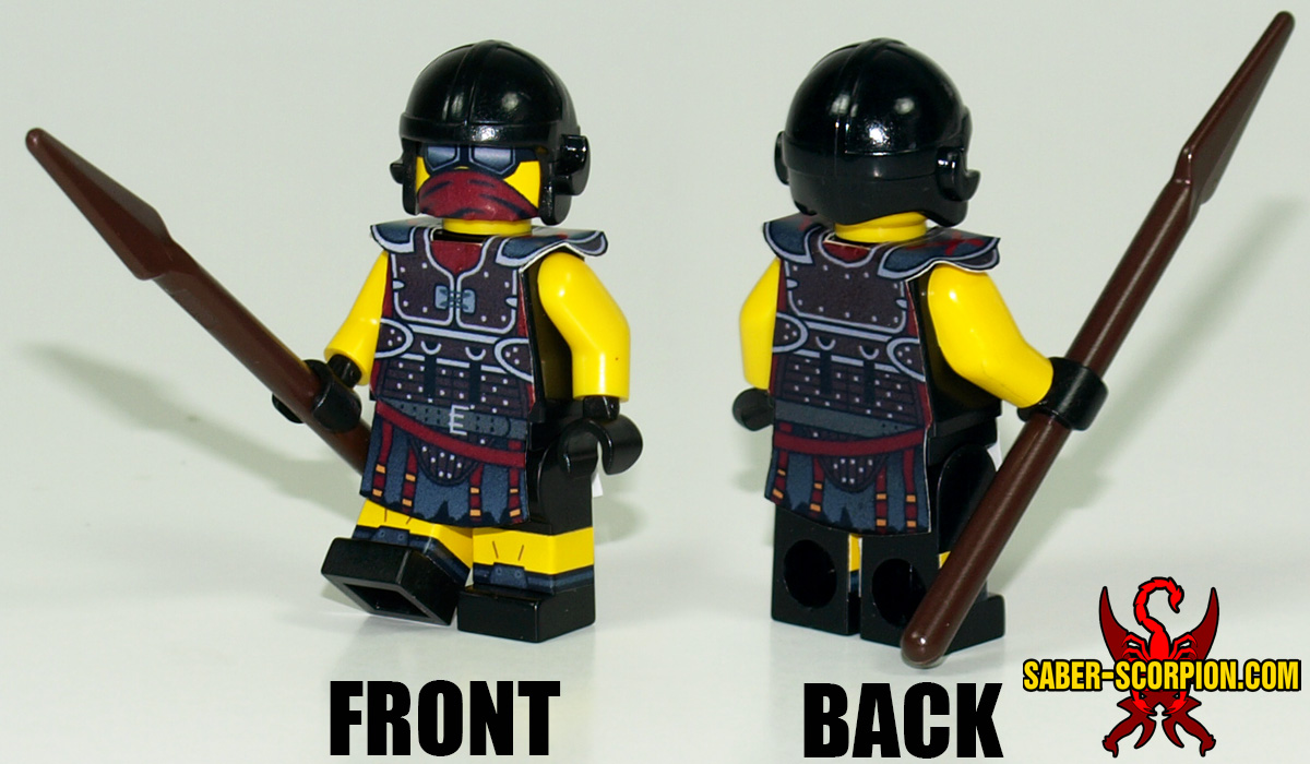 Custom LEGO Minifigure: Post-Nuclear Fallout Legion