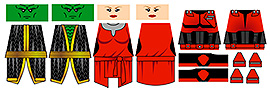 Space Wars Custom LEGO Minifigure Decals: Star Lords