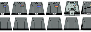 Space Wars Imperial Officer Uniforms Decals