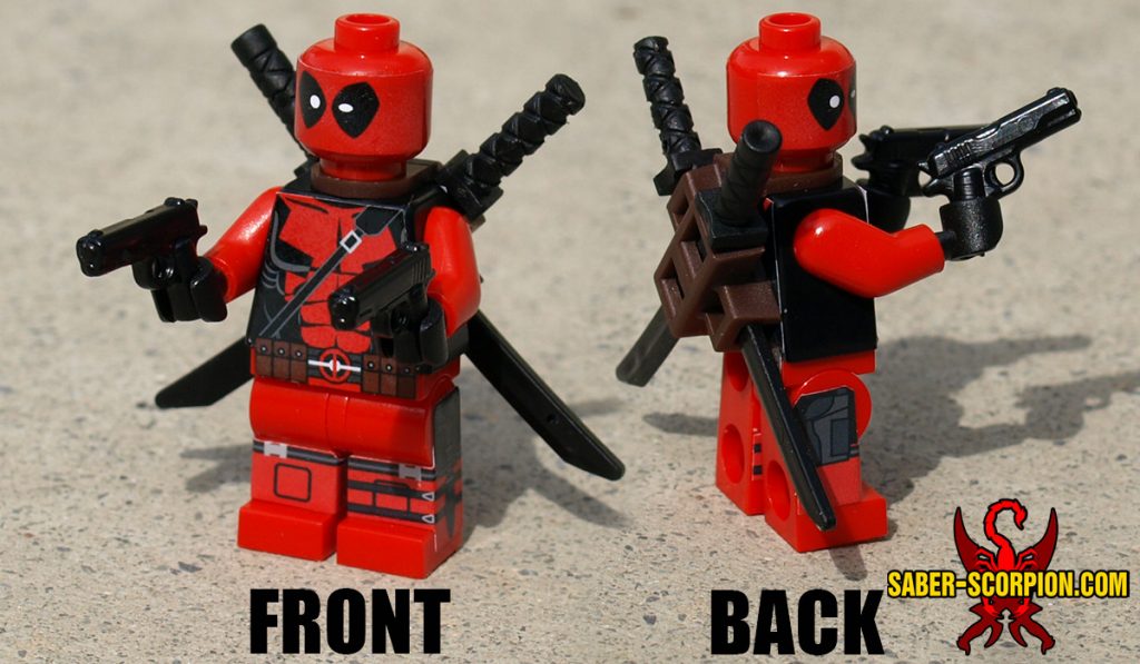 Custom LEGO Minifigure: Superhero Red Merc