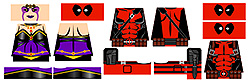 Custom Minifig Decals: Superhero Red Merc