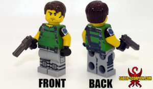 Custom LEGO Minifigure: Zombie Survivor: Male Soldier