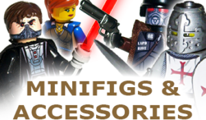 Minifigs, Stickers, Weapons, and Accessories