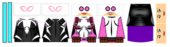 Pink Superhero LEGO Minifigure Stickers