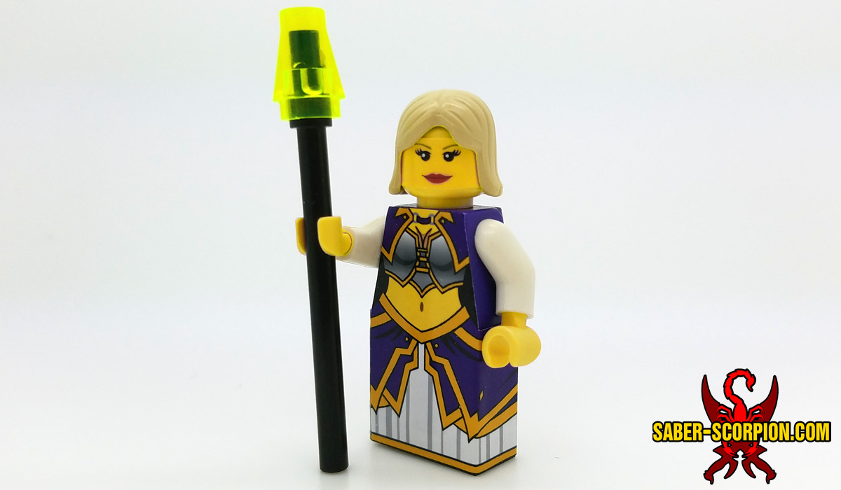 Fantasy Warcaster Human Archmage Custom LEGO Minifigure