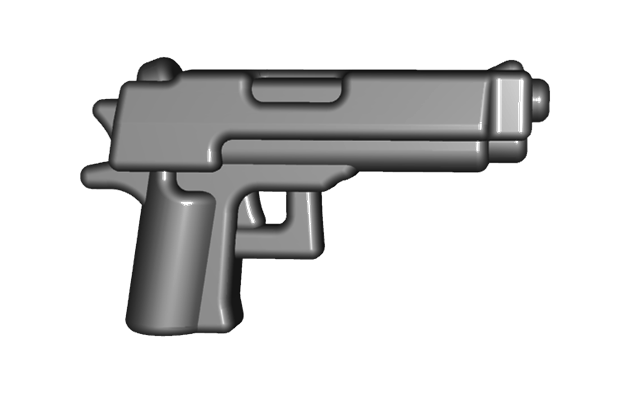 BrickWarriors Combat Pistol – Saber-Scorpion's – Custom LEGO Minifigs, Stickers, Weapons