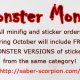 October is MONSTER MONTH at Saber-Scorpion's Lair!