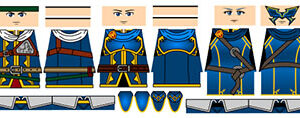 Anime Adventurers Minifigure Decals
