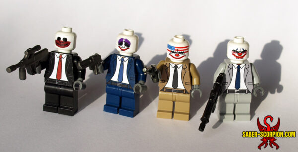 Custom LEGO Minifigures: Clown Mask Gang