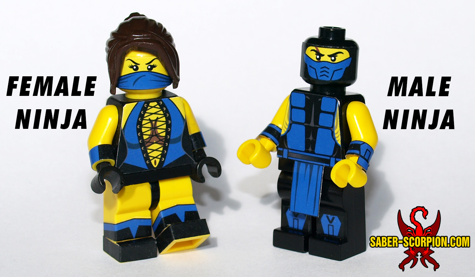 Minifig: Immortal Combatant Ninja Saber-Scorpion's Lair – Custom LEGO Stickers, & Weapons