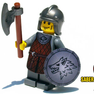 Fantasy Dark Wolf Guard Minifigure