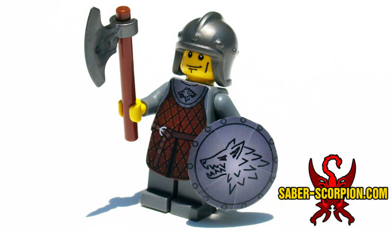 Fantasy Dark Wolf Guard Minifigure