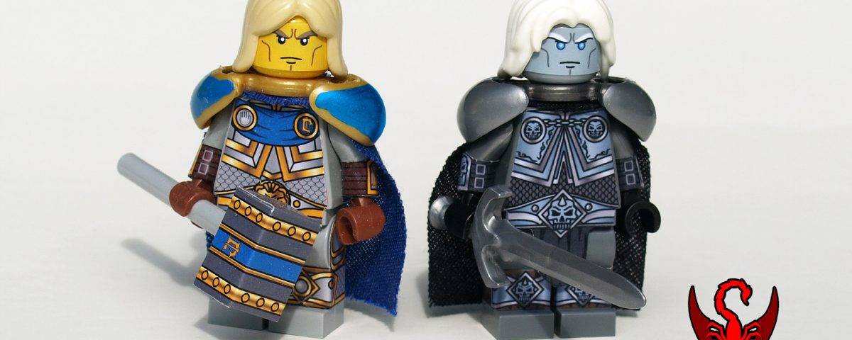 Lich and Living Paladin King Lords Custom LEGO Minifigures
