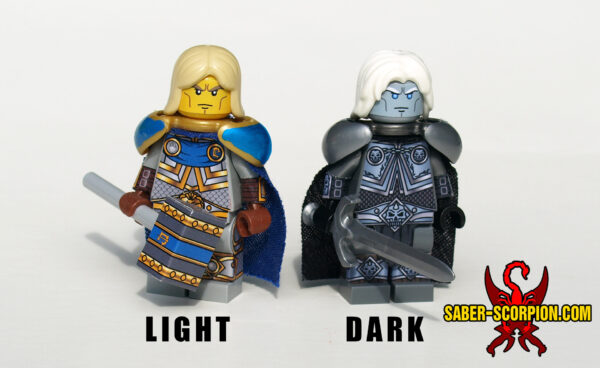 Lich and Living Paladin King Lords Custom LEGO Minifigures