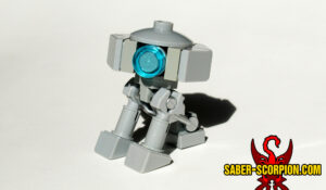 Custom LEGO brick-built minifigure astromech T3 droid