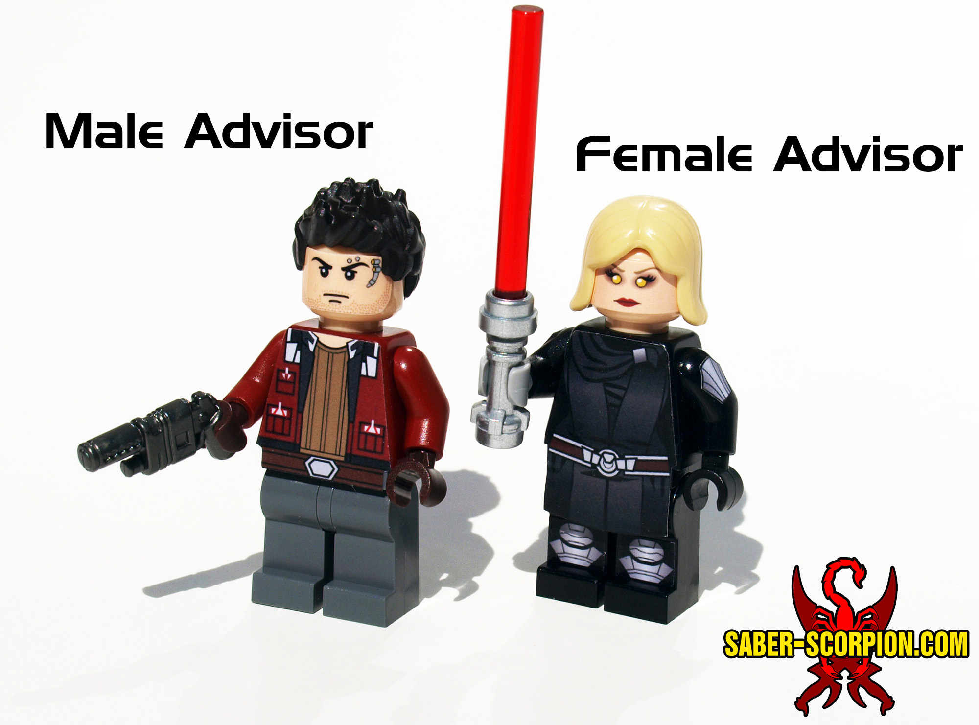 Minifig: Space Wars Custom Light/Dark Apprentice