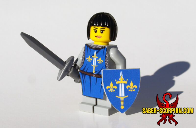 Custom Lego minifig Joan of Arc Jeanne d'Arc